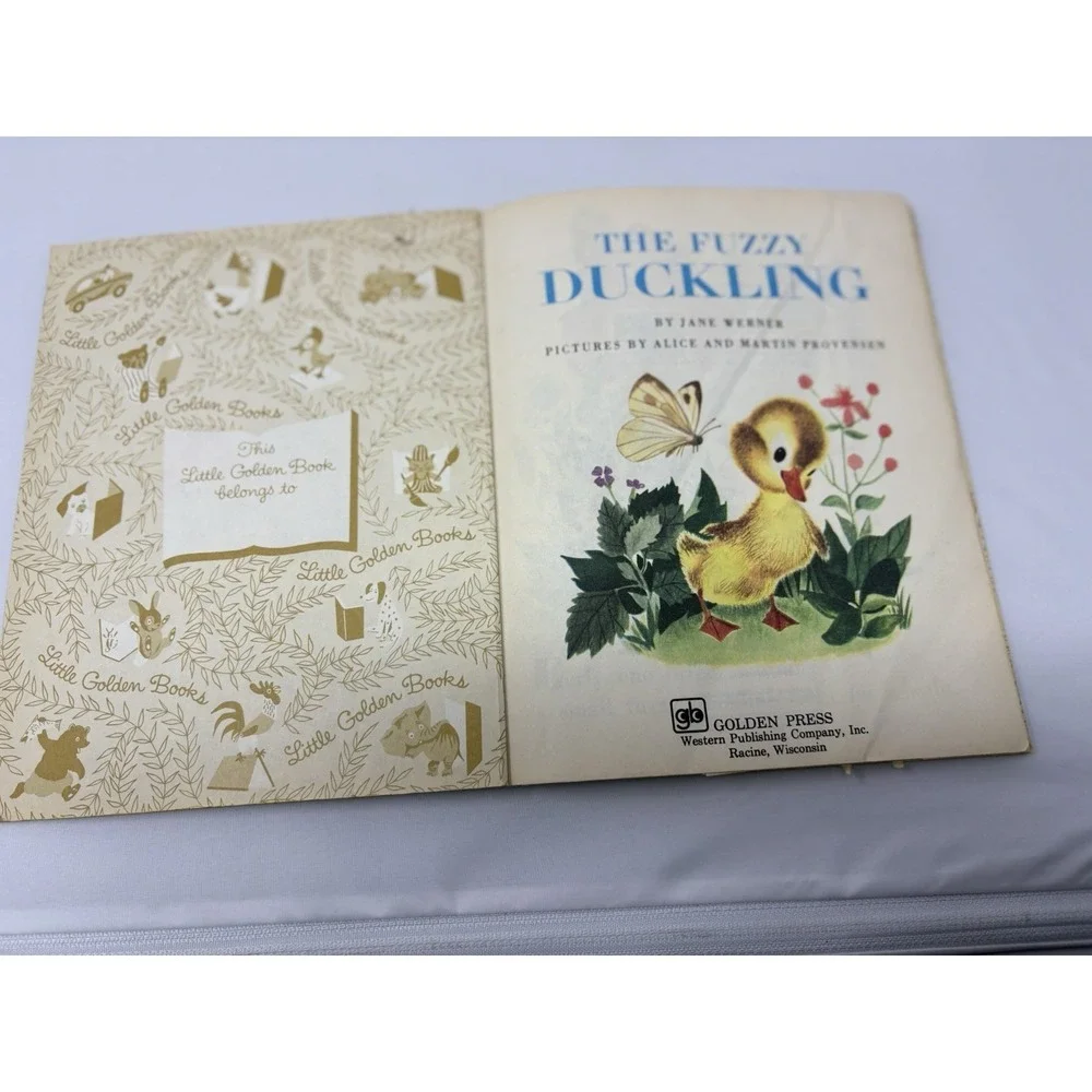 Vintage Classic The Fuzzy Duckling Little Golden Book 1979 Animals Adventure
